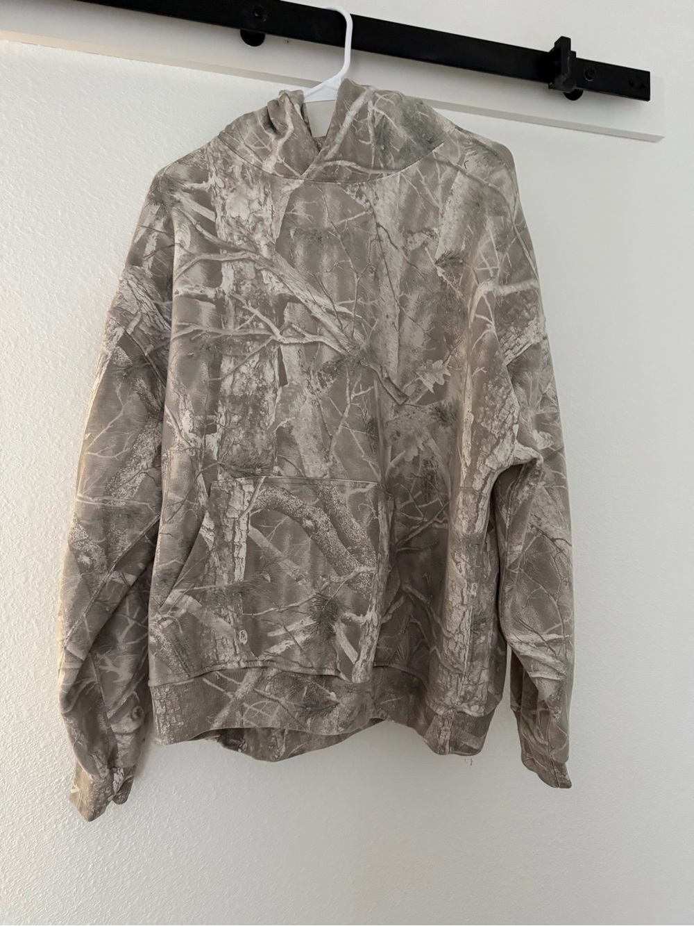 Abercrombie & Fitch Taupe Camo Hooded Sweatshirt
